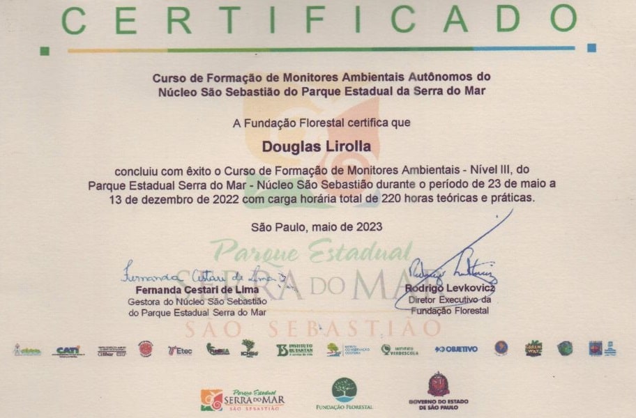 certificado douglas lirolla