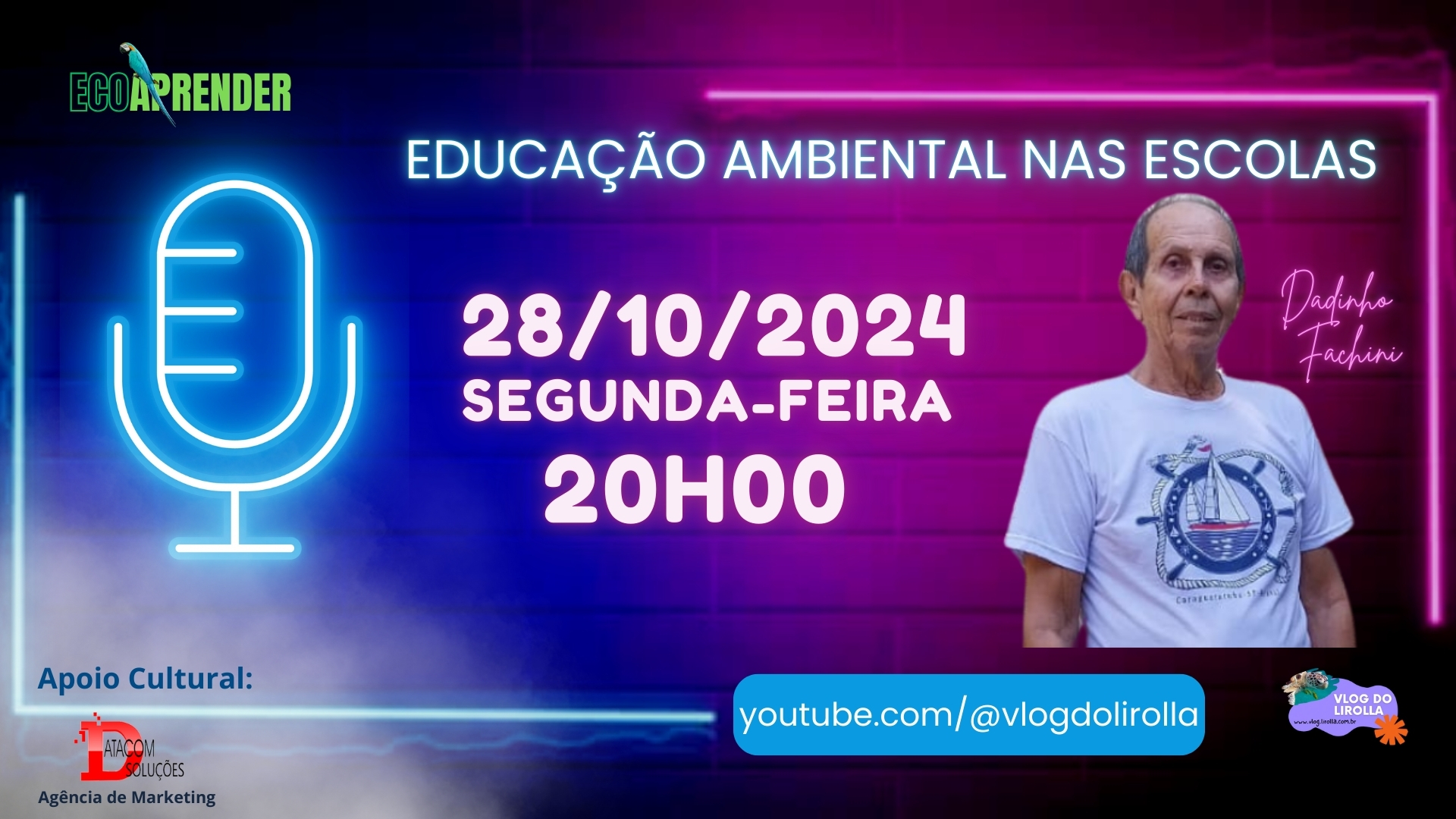 Ecoaprender - Live - Dadinho - Educação na Escola