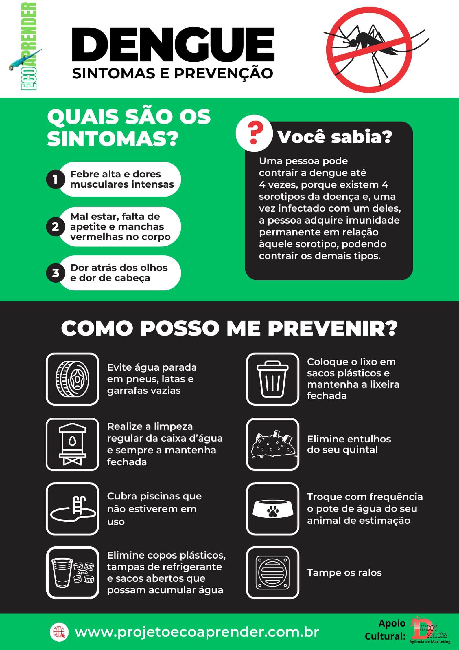 Cartaz Dengue Sintomas e Prevenção-min