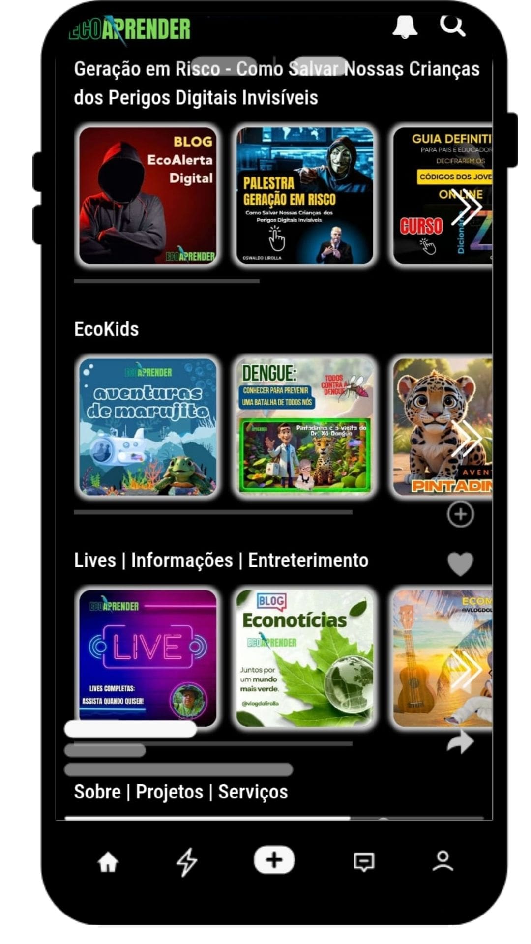 Imagem do App Projeto EcoAprender